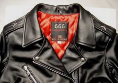 666 レディース フロントベルトレザージャケット ライダースジャケット アメリカン