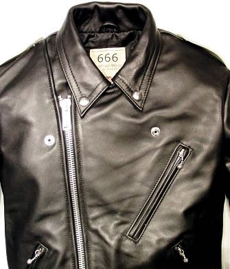 666 LJM-10J ジョニーサンダースカラー レザージャケット 666 LJM-10J ジョニーサンダースカラー レザージャケット