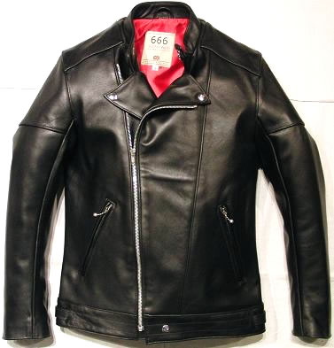 666 LJM-13 パッデッド レザージャケット ライダースジャケット
