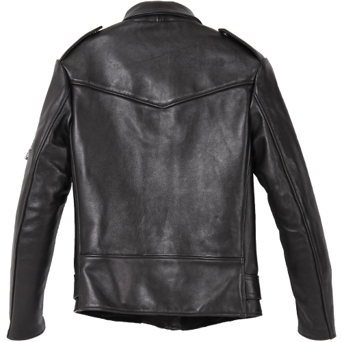 山内　リブ付き　ジップジャケット 正規取扱店 666 LEATHER WEAR LJM-10TF タイトフィット フロントベルト