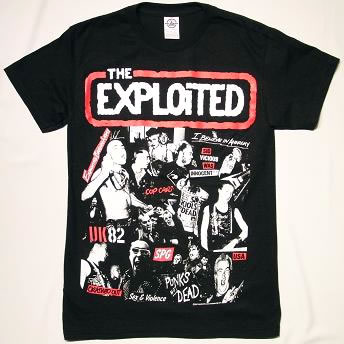 The exploited ハードコアパンク バンドTシャツ The exploited ハードコアパンク バンドTシャツ