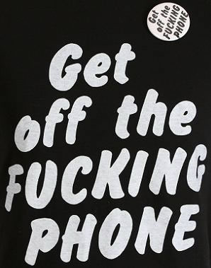 NEON / Get off the FUCKING PHONE Tシャツ